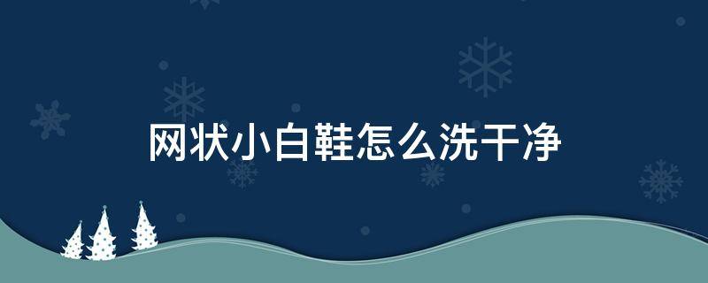 网状小白鞋怎么洗干净（怎样洗小白鞋网格状的）