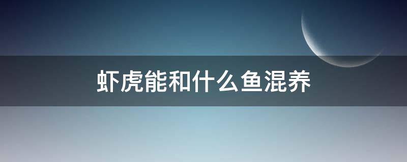 虾虎能和什么鱼混养 虾虎适合和什么鱼混养