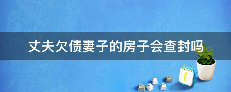 丈夫欠债妻子的房子会查封吗 丈夫的债务会查封我名下房子吗