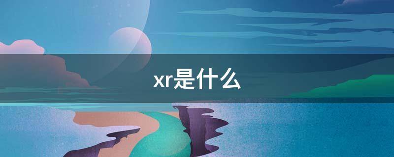 xr是什么（xr是什么时候上市的）