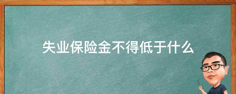 失业保险金不得低于什么（失业保险金不得低于什么标准）