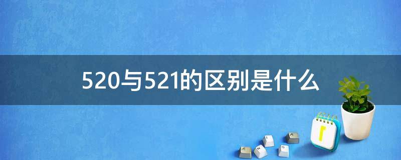 520与521的区别是什么 520和521有什么区别吗?