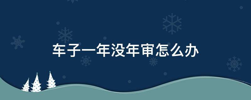 车子一年没年审怎么办 车一年没有审怎么办