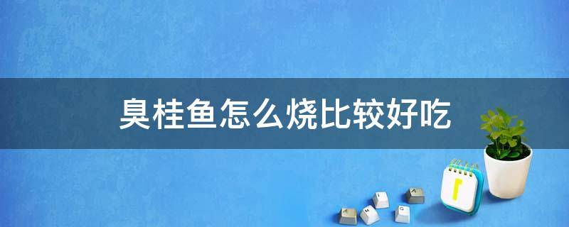 臭桂鱼怎么烧比较好吃 烧臭桂鱼步骤