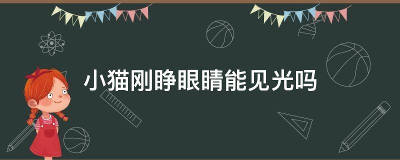 小猫刚睁眼睛能见光吗 小猫睁眼可以见光吗