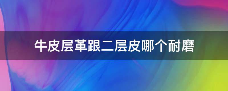 牛皮层革跟二层皮哪个耐磨 二层牛皮耐磨吗