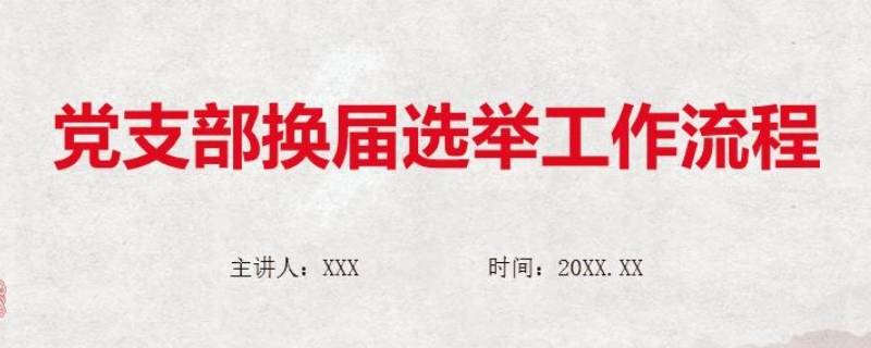 党支部换届选举流程是怎样的（党支部换届选举如何进行）