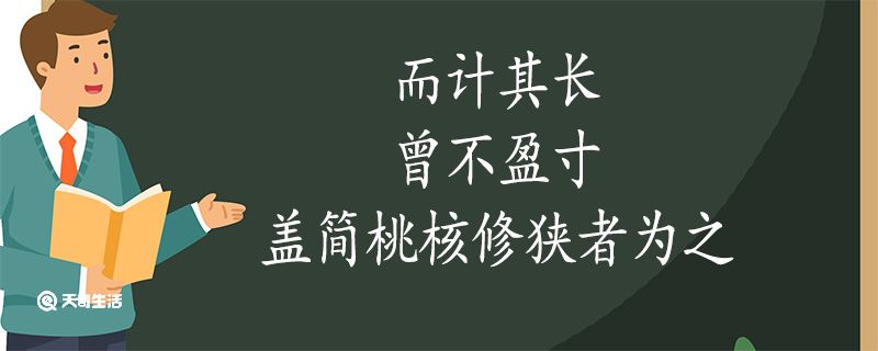 而计其长曾不盈寸盖简桃核修狭者为之翻译