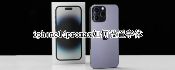 iphone14promax如何设置字体（iphone12pro max怎么设置字体）