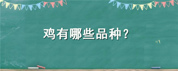 鸡有哪些品种 特种鸡有哪些品种