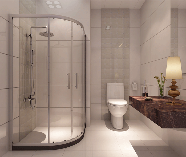 淋浴房弧形门—弧形淋浴房安装流程 弧形淋浴房怎样安装