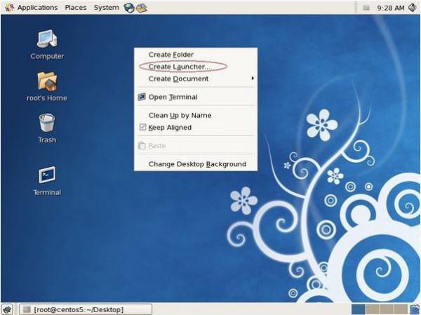 centos如何安装桌面快捷方式? centos 建立桌面快捷