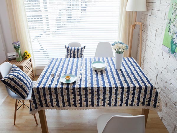 餐桌布是家具逼格利器 常见的餐桌布都是什么材质 