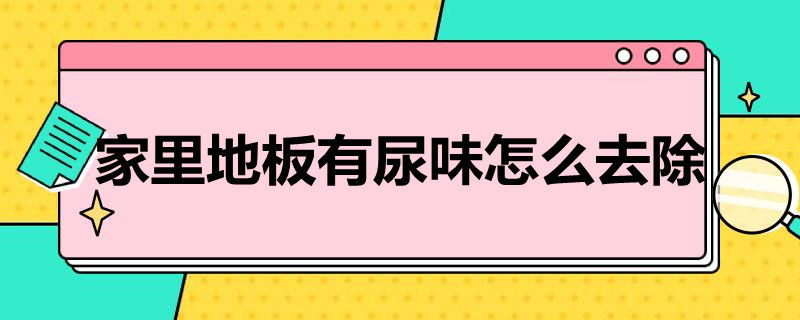 家里地板有尿味怎么去除（地板上有尿味怎么去除）