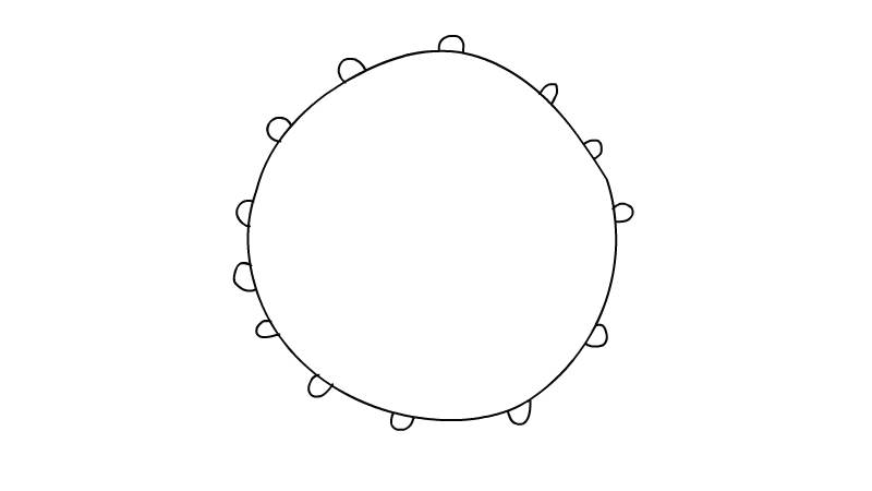 病毒简笔画教程图片