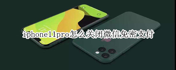 iphone11pro怎么关闭微信免密支付