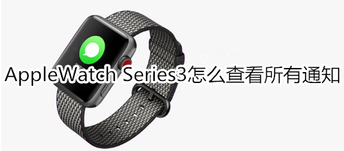 Apple Watch Series 3怎么查看所有通知
