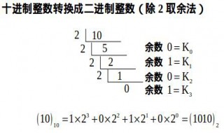 十进制转为二进制的方法 十进制如何转换为二进制