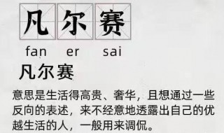 凡尔赛大师是什么意思（什么叫凡尔赛大师）