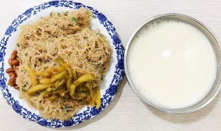 豆浆炒米粉做法步骤 豆浆炒米粉图片