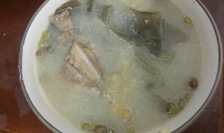 绿豆排骨汤的做法 紫菜绿豆排骨汤的做法