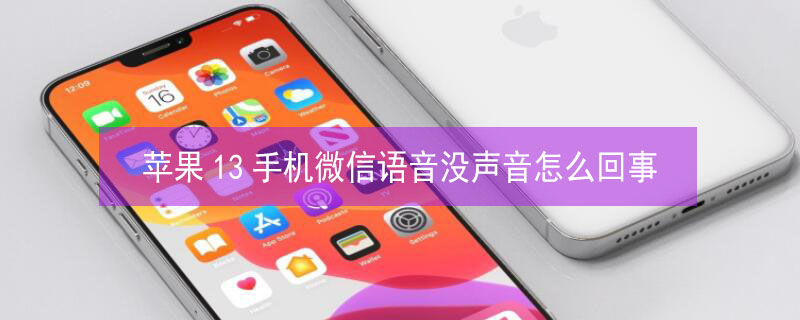 iPhone13手机微信语音没声音怎么回事