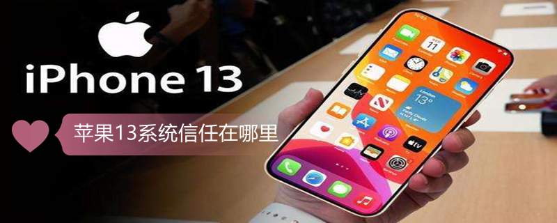 iPhone13系统信任在哪里