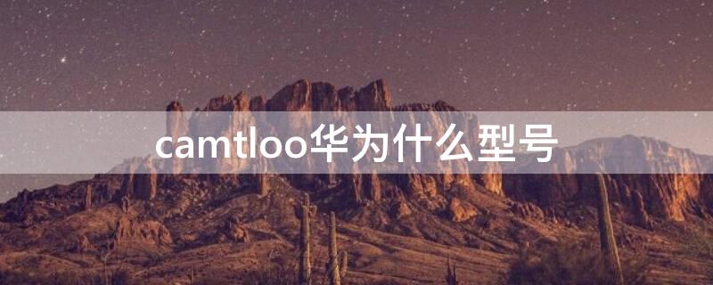 camtloo华为什么型号