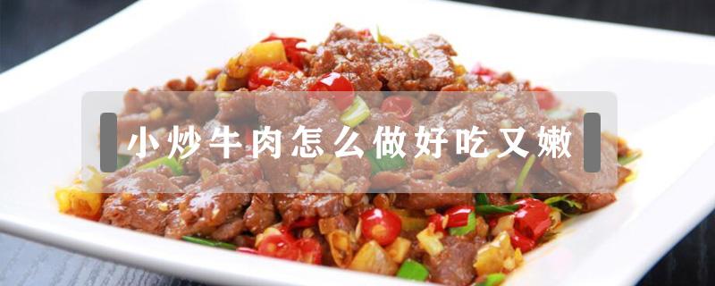 小炒牛肉怎么做好吃又嫩（小炒猪肉怎么炒才好吃）