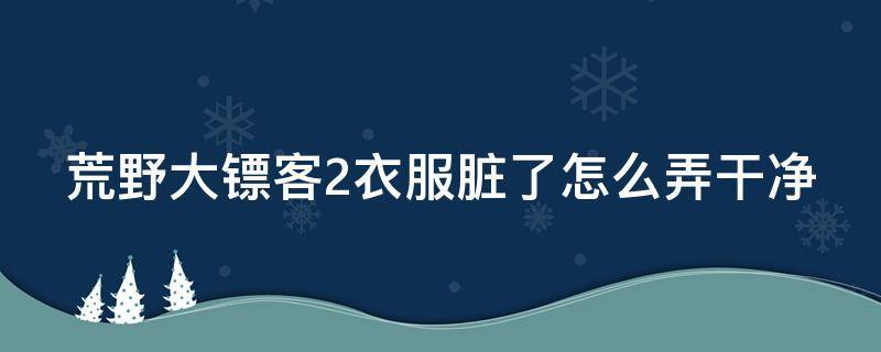 荒野大镖客2衣服脏了怎么弄干净 荒野大镖客2被央视评为神作