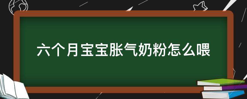 六个月宝宝胀气奶粉怎么喂（六个多月宝宝胀气）