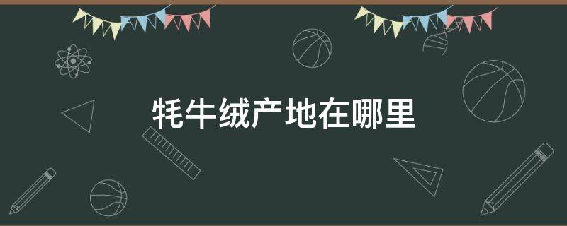 牦牛绒产地在哪里 牦牛产地是哪里