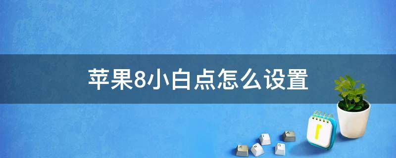 苹果8小白点怎么设置 苹果8小白点怎么设置方法