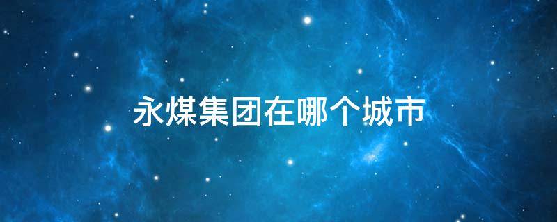 永煤集团在哪个城市 永煤集团是哪个地方国有企业