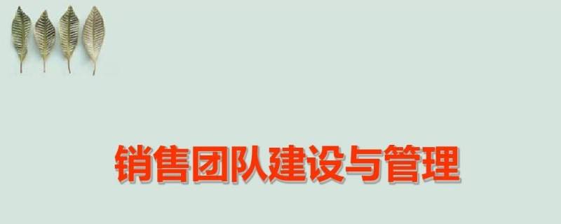 管理销售团队的方法有哪些 销售团队需要如何发展和管理呢