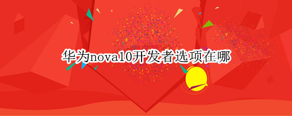 华为nova10开发者选项在哪（华为手机nova5pro的开发者选项在哪）