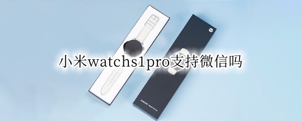 小米watchs1pro支持微信吗 小米11pro支持微信人脸支付吗