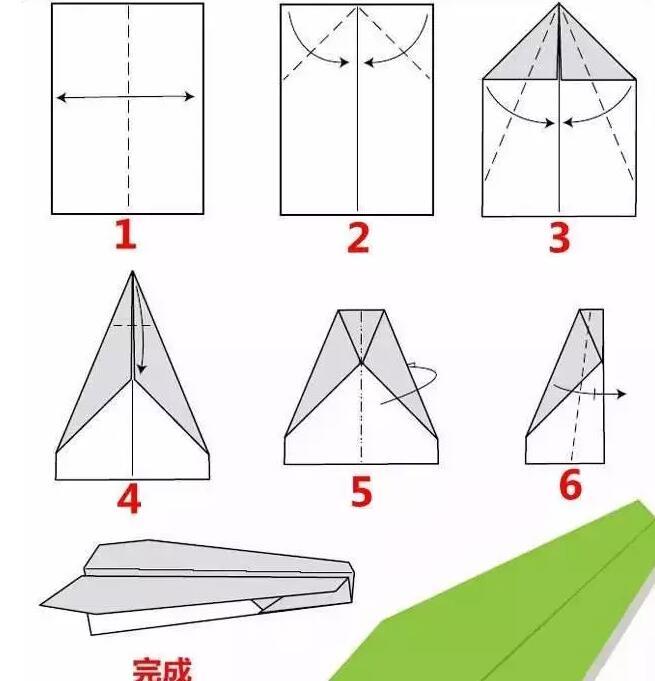 史上*全的空中纸飞机折法 纸飞机的多种折法
