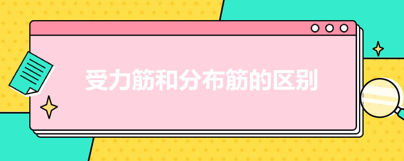 受力筋和分布筋的区别 受力筋和分布筋的区别是什么